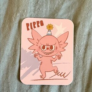 Pippo Pink Character Trading Card